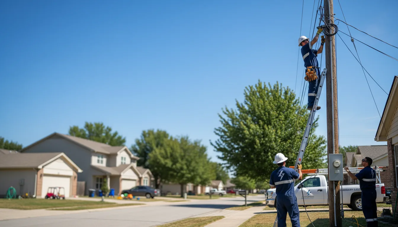 Residential electrician providing installation services in Willow City, TX